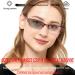 Women's Photochromic Bifocal Reading Glasses Red Metal Frame 2.75x - Transition Sun Glasses for Presbyopia - Buy Online on GoSupps.com