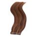 Tape-In Hair Extensions #4/30 Mix - 40cm - 100% Remy Real Hair - 30 Adhesive Tresses by Novon - 2.5g Each - Buy Online on GoSupps.com