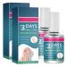 Soin des ongles 3 jours huile de soin des ongles durcisseur pour les ongles et les cuticules au quotidien non grasse et absorption rapide huile nourrissante pour les ongles et les cuticules (2 8 ml (Lot de 2) 2