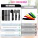 Hurdilen Exercise Loop Bands Resistance Bands Set with 3 Resistance Levels of Workout Bands and Carrying Case and Workout Manual Support for Gym Pilates Yoga Crossfit Muscle Building etc. (Black Grey Light Grey) - Buy Online on GoSupps.com