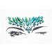 Green Rhinestone Face Jewels Sticker - Rave EDC Festival Tattoo - Buy Online on GoSupps.com