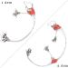 Clear Nylon Fishing Wire Leaders Rigs - Saltwater Tackle with Swivel Snaps - 12pcs - Buy Online on GoSupps.com