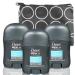 Dove Men's Deodorant Clean Comfort - Bundle with 3 Clean Comfort Men's Deodorant Sticks with 48 Hour Protection Plus Bag | Men's Deodorant and Antiperspirant Pack of 3