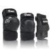 JBM Adult/Child Knee Pads Elbow Pads Wrist Guards 3 in 1 Protective Gear Set for Multi Sports Skateboarding Inline Roller Skating Cycling Biking BMX Bicycle Scooter Black Adult