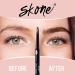 Skone Cosmetics Brow Wand Eyebrow Pencil - Chocolate 0.1 oz | Retractable & Waterproof Brow Liner for Sleek Brunette Eyebrows - Buy Online on GoSupps.com