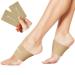ZooNut Copper Arch Support Bands (2 Count) BraceBull Copper Infused Arch Supports for Plantar Fasciitis Flat Feet Support Foot Pain Relief Sturdy Arch Support Brace Skin-Friendly Sleeve (Nude)