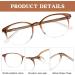 Yukang Blue Light Filter Glasses for Women - TR90 Lightweight Computer & Gaming Goggles in Loyal Coffee Color - Buy Online on GoSupps.com