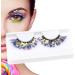 Glitter Lashes - False Eyelashes Festival Styles Eyelashes Shining Decorative Lashes 3d Effect Fake Eyelashes | Glitter Lash Extensions Makeup Decorative Eye Strip Lashes For Cosplay Props Q-02 - Buy Online on GoSupps.com