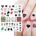 DANNEASY Graffiti Nail Art Stickers - 12 Sheets Self Adhesive Decals for Manicure & Nail Decoration - Street Punk Design for Women, Kids, Girls - Buy Online on GoSupps.com