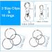 Molain 4 Set Dog Tag Clips with 10 Pieces Dog Tag Rings Durable Dog ID Tag with Rings for Dogs and Cats Collar Harnesses - Buy Online on GoSupps.com