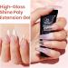 Beetles Poly Nail Extension Gel Starter Kit - 6 Jelly Colors 15ml - Quick Building Hybrid Gel with UV Light - PolyGel Nail Set - Buy Online on GoSupps.com