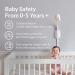 Cubo Ai Plus Smart Baby Monitor with Wall Mount - 1080p HD Night Vision Camera, Sleep Safety Alerts, 2-Way Audio & Cry Detection - Buy Online on GoSupps.com