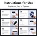 ZZBB Rehabilitation Robot Gloves Smart Chargeable Finger Training Rehab Orthotics Rehabilitation Gloves for Stroke Hemiplegia Hand Function Recovery Right Small - Buy Online on GoSupps.com