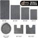 Gorilla Grip Shag Chenille Bathroom Toilet Lid Cover  Machine Wash  Ultra Soft Plush Seat Covers  Large Fabric Covers  19.5x18.5  Fits Standard Toilet Lids  Bath Room Accessories and Decor  Gray 18.5" x 19.5" Gray - Buy Online on GoSupps.com