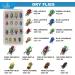 YZD Trout Fly Fishing Flies Collection - Dry Wet Nymph Assortment with Fly Box - 12/16/18/22/36 Kits - Buy Online on GoSupps.com