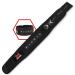 Picsil - lumbar belt for weight lifting ideal for squats cross lifting lounge steps adaptable belt with space for patches 3 colors 5 sizes M black
