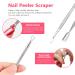 Nail Polish Remover Tool Kit - Triangle Cuticle Peeler, Pusher, Nipper, Clippers, Remover Clips, Buffers - Buy Online on GoSupps.com