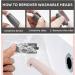 Foot File Rechargeable Electric Callus Remover Hard Skin Remover Tool Foot Scraper with 2 Heads 2 Speeds for Cracked Heels Calluses Dead Skin - Buy Online on GoSupps.com