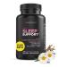 Livingood Daily Sleep Support Supplement 10-in-1 Natural Sleep Aid with 5 MG Melatonin Valerian Root Chamomile Tryptophan & GABA for Men & Women Non Habit Forming Gluten Free Vegan 60 Capsules