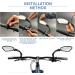 HD Bicycle Rearview Mirror - Adjustable 360 Left Handlebar Mirror for e-Bikes Foldable Bikes & E-Scooters - Shop Internationally - Buy Online on GoSupps.com