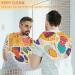 Elephant Flower Pattern Beard Bib Apron | Waterproof Hair Catcher for Men | Non-Stick Grooming Cloth with Suction Cups | Perfect Gifts for Men - Buy Online on GoSupps.com
