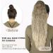 PORSMEER 28 Ash Blonde to Platinum Long Beach Wave Ponytail Extension - Synthetic Drawstring Hairpiece for Women - Buy Online on GoSupps.com
