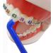 2 x Slim InterSpace Blue Toothbrushes for Orthodontic Braces & Bridges - Buy Online on GoSupps.com