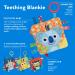Nuby Teething Blankie - Choose from Owl, Koala, Monkey, or Elephant Design - Buy Online on GoSupps.com