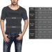 Odoland Men's Slimming Shirt 3-Pack - Thermal Compression Base Layer for Slim Muscle - White/Grey/Black, Large - Buy Online on GoSupps.com