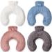 Plush Faux Fur Luxury Hot Water Bottle - Soft Neck U Shape Design, 1.8L Capacity (Dusty Pink) - Buy Online on GoSupps.com