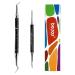 BEZOX Ingrown Toenail File & Lifter Set- Podiatrist Preferred Ingrown Toenail Treatment Tool Black