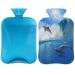 2L hot water bottle with reference to pain relief octantier Delphin heating bag PVC ice and warm ponds for cold and heat therapy/menstrual cramps feet/hand warmer