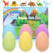 Bath Bombs for Kids with Surprise Inside 6 Pcs Dino Egg Handmade Natural Fizzy Bath Bombs Dinosaur Toys for Girls Boys Christmas Birthday Easter Gift Set (6 * 130g) Dinosaur Toys Inside-6pcs - Buy Online on GoSupps.com