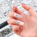 Nibiru White Rhinestones Glass Gemstones Kit for Nail Art - 3830PCS Multi Shapes Sparkly Flatback Mix with Wax Pen - Buy Online on GoSupps.com