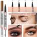 2 in 1 Waterproof 3D Eyebrow Pencil with Eyebrow Gel Micro Eyebrow Pencil with 4 Fork Tip Applicator 2024 New Eyebrow Pencil Effortlessly Creates Natural Looking Brows (Dark brown+Light brown) - Buy Online on GoSupps.com