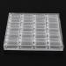 ZHONGHE 20 Girds Makeup Organizer Nail Art Storage Box Clear Display Case Organizer Holder For Jewelry Nail Rhinestone Beads Box Transparent - Buy Online on GoSupps.com