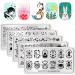 Nail Art Stamping Template Kit - 5 Geometric Pattern Plates for DIY Nail Art | Multi-Style Manicure Templates - Buy Online on GoSupps.com
