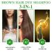 NIFEISHI Dark Brown Hair Dye Shampoo 3 IN 1 | Herbal Semi-Permanent Gray Hair Coverage for Men & Women - 500ml - Buy Online on GoSupps.com