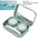 Buy Green Contact Lens Storage Container with Silicone and Mirror | Safe & Compact Contact Lens Etui - Buy Online on GoSupps.com