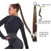 Ponytail Extension Braid Long Braid Ponytail Extension with Hair Tie 80CM Long Straight Wrap Around Ponytail Hair Extensions Natural Soft Synthetic Hairpieces for Women dark brown - Buy Online on GoSupps.com