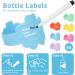 Daycare Baby Bottle Labels - Original Flower Design, Reusable & Writeable - 6 Packs for Dr.Brown 4oz Bottles - Buy Online on GoSupps.com