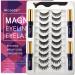 Alcastar+ Magnetic Eyelashes with Eyeliner Kit - magnetic lashes and eyeliner - updated 3D natural looking long-lasting 10 pairs KIT 011 ATZ1004A1+01 0 Kit-A13: 10 paris+4 tubes