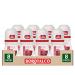 Borotalco Borotalco Deo Dry Roll On Deodorant for Men 72h with Talc Absolute Absorbs Sweat Alcohol-free Amber Fragrance - 8 Bottles of 50 ml