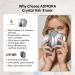 ADMORA Crystal Hair Eraser - Painless Hair Remover Tool for Men and Women | Fast & Easy Exfoliation | Soft Smooth Silky Skin | Nail Filer Included - Buy Online on GoSupps.com