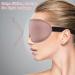 Soft & Breathable 3D Silk Sleep Mask for Women | Adjustable Eye Mask for Side Sleepers - Ros gold - Buy Online on GoSupps.com