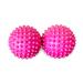 2x DBT skills hedgehog ball |Magnetic high stress acupressure ball |For stress relief or massage |against tension and for more mobility and concentration (biodegradable - pink 32 mm) biodegradable - pink 32 mm