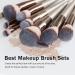 Zoreya Premium Makeup Brush Set - 15 Piece Collection for Foundation, Blush, and Eye Shadows (Cruelty-Free) - Buy Online on GoSupps.com