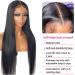 SISLOVV 22inch Brazilian Straight Lace Front Human Hair Wig for Black Women - Pre Plucked, 150% Density, HD Transparent 4X4 Lace Closure - Buy Online on GoSupps.com