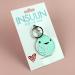 I Heart Guts Insulin Cartoon Enamel Keychain - Diabetes Awareness Funny Gift - Buy Online on GoSupps.com