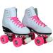 Epic Skates Classic White Roller Skates - Pink Wheels - US Size 7 - Buy Online on GoSupps.com